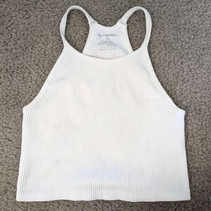 White cropped tank top